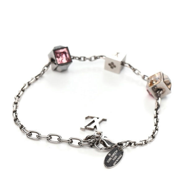 Louis Vuitton Jewelry - LOUIS VUITTON Swarovski Gamble Bracelet Silver CODE M65231 Authentic